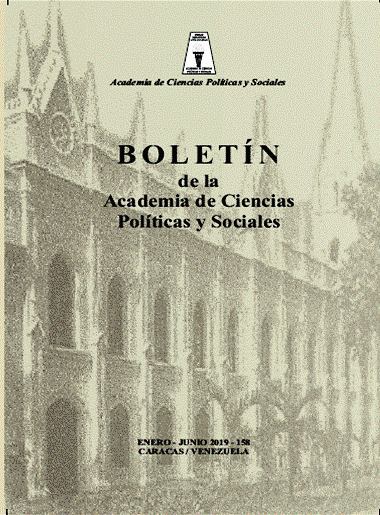 Boletín de la Academia de Ciencias Políticas y Sociales, Nro. 158, enero-junio 2019