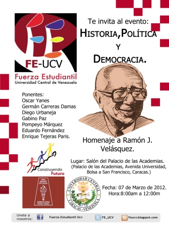 Historia, Política y Democracia. Homenaje a Ramón J. Velásquez
