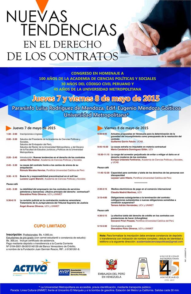 Nuevas Tendencias en El Derecho de los Contratos