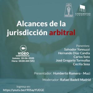 Videoconferencia: Alcances de la jurisdicción arbitral