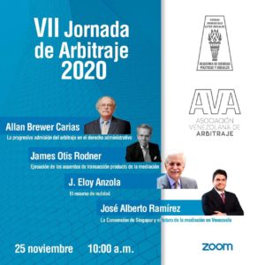 VII Jornada de Arbitraje 2020.