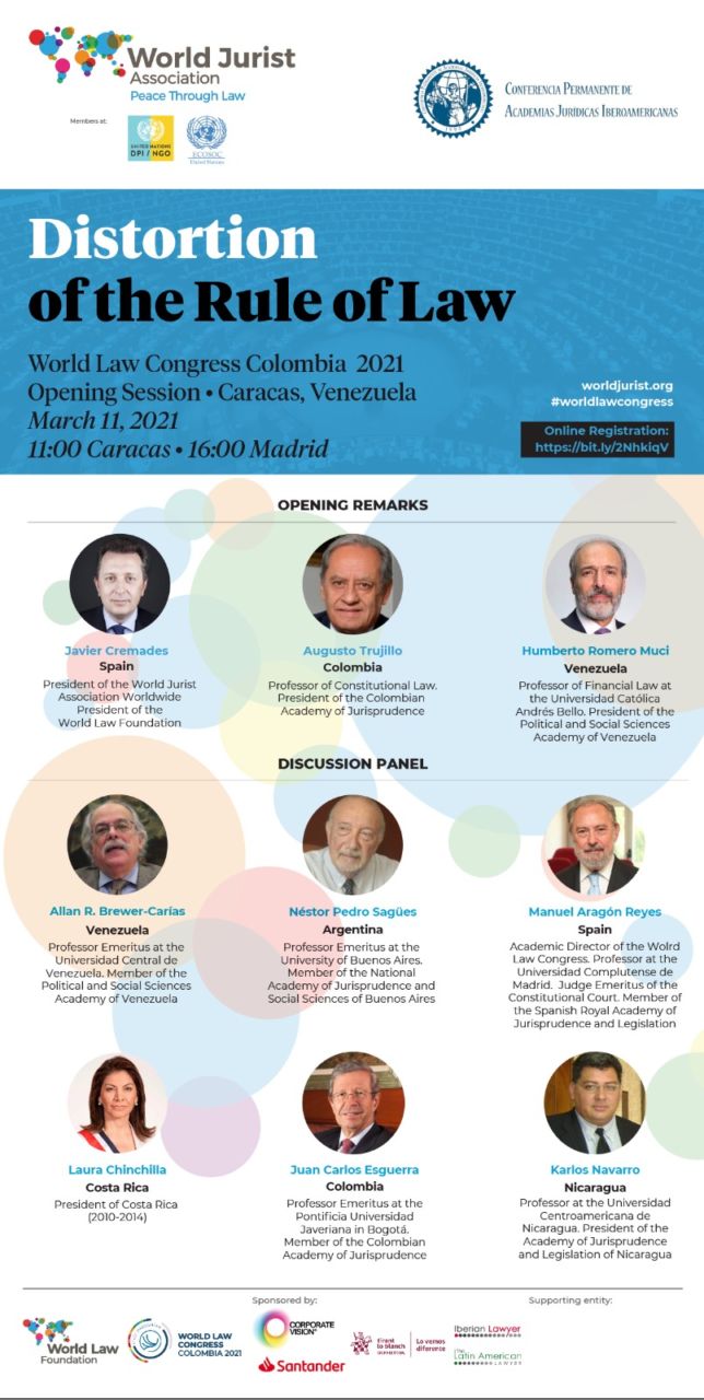World Law Congress Colombia 2021. Opening Session  Caracas-Venezuela