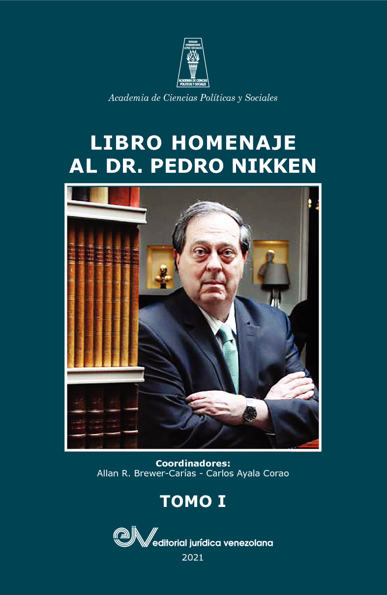Disponible a texto completo el libro: Homenaje al Dr. PEDRO NIKKEN (Tomo I)