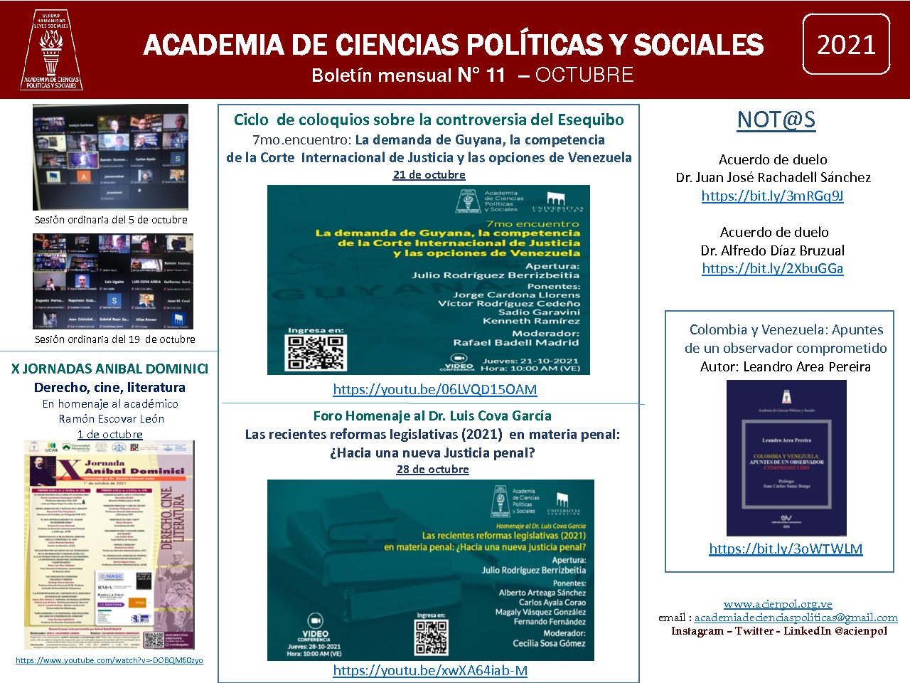 Boletín Digital Acienpol – octubre 2021