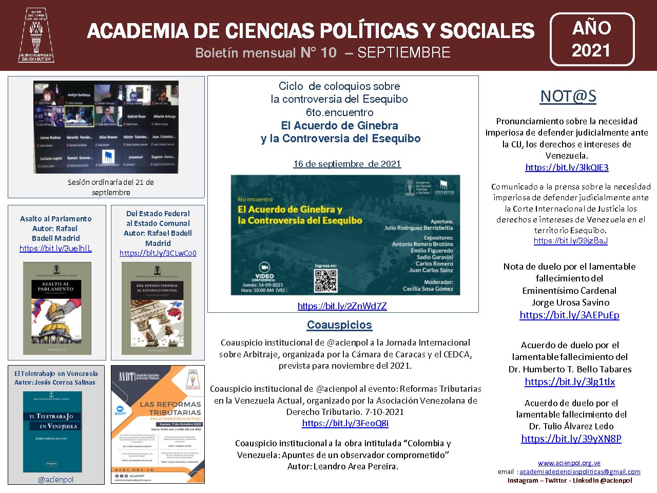 Boletín Digital Acienpol – septiembre 2021