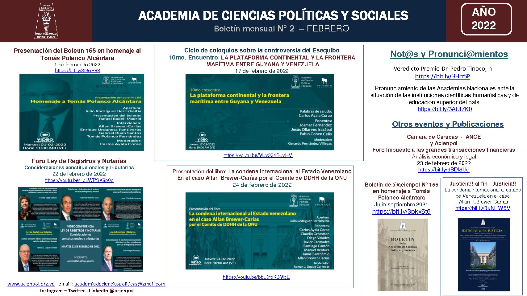 Boletín Digital Acienpol – febrero 2022