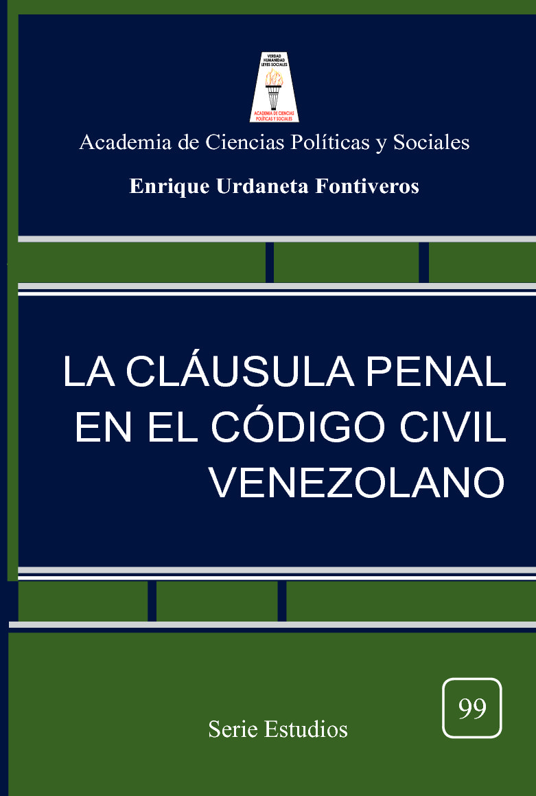 La cláusula penal en el Código Civil Venezolano. Autor: Enrique Urdaneta Fontiveros