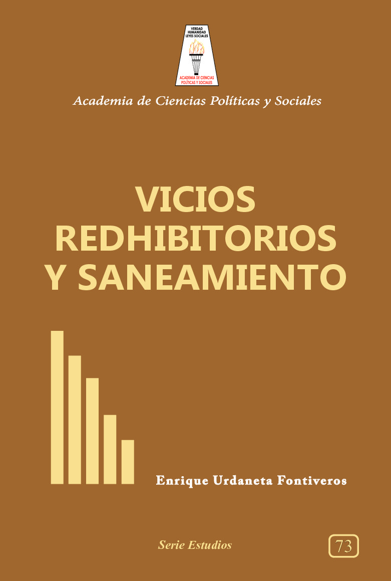 Vicios redhibitorios y saneamiento. Autor: Enrique Urdaneta Fontiveros