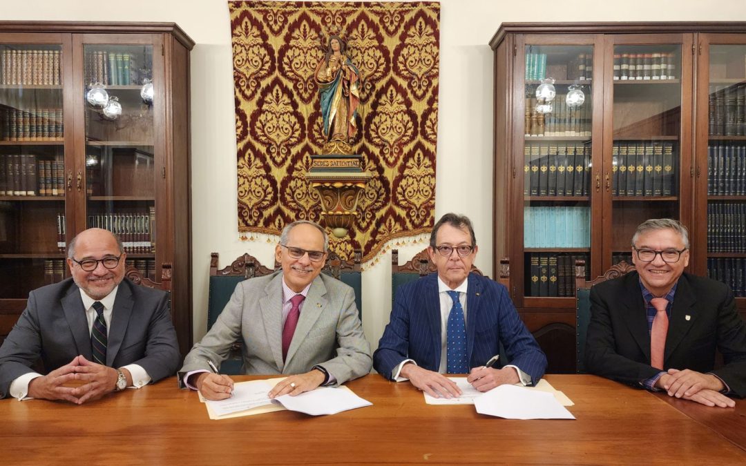 Firma del Convenio de cooperación entre la Academia de Ciencias Políticas y Sociales y el Centro de Estudios de Derecho Procesal Constitucional de la Universidad Monteávila. 25 de abril de 2023