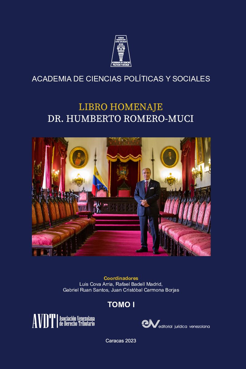 Disponible a texto completo el tomo I del Libro Homenaje Dr. Humberto Romero-Muci