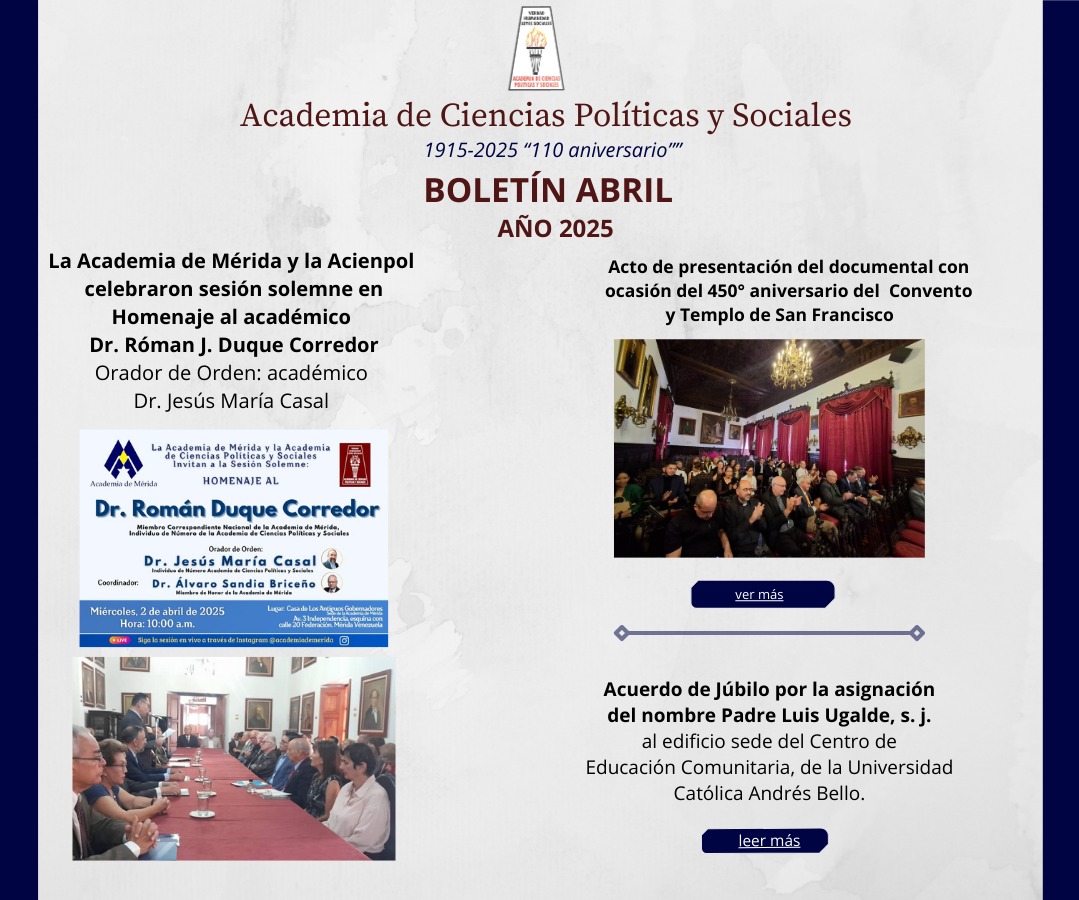 Boletín Digital Acienpol – Abril 2025