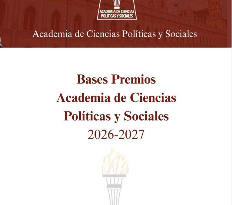 Bases Premios Academia de Ciencias Políticas y Sociales 2026-2027