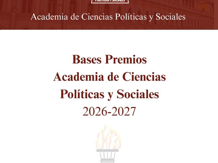 Bases Premios Academia de Ciencias Políticas y Sociales 2026-2027