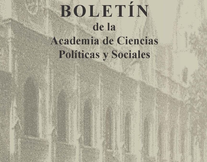 Disponible a texto completo el Boletín de la Academia de Ciencias Políticas y Sociales N° 182, abril-junio 2026